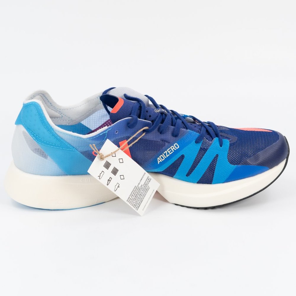 Adidas Adizero Takumi Sen 8 'Legacy Indigo Turbo' GZ0182 2021 Running size 9.5 - Picture 4 of 9